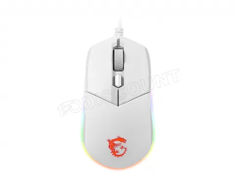 Photo de Souris filaire Gamer MSI Clutch GM11 RGB (Blanc)