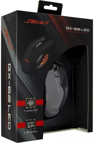 Souris filaire Gamer Gamdias Aura GS1 RGB (Noir)