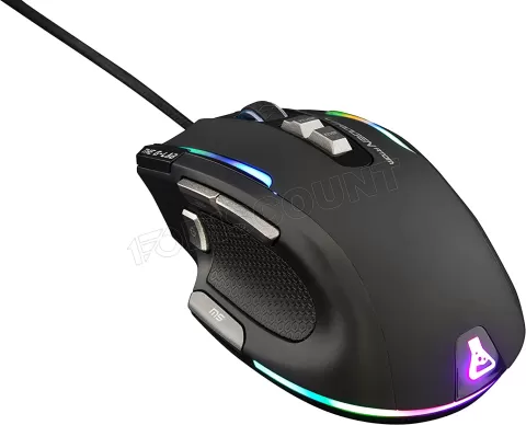 Photo de Souris filaire Gamer The G-Lab Kult Nitrogen Atom RGB (Noir)