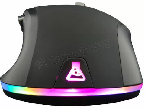 Photo de Souris filaire Gamer The G-Lab Kult Nitrogen Atom RGB (Noir)