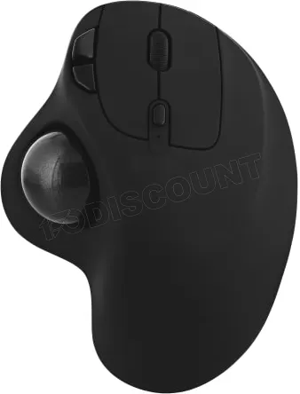 Souris sans fil ergonomique T'nB Trackball pour droitier (Noir)