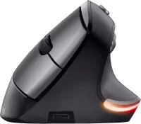 Souris sans fil verticale Delux M618 Plus pour droitier (Noir) à prix bas