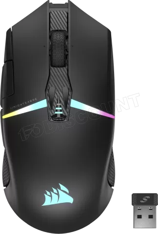 Photo de Souris sans fil Gamer Corsair NightSabre RGB (Noir)