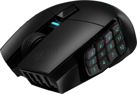 Photo de Souris sans fil Gamer Corsair Scimitar Elite RGB (Noir)