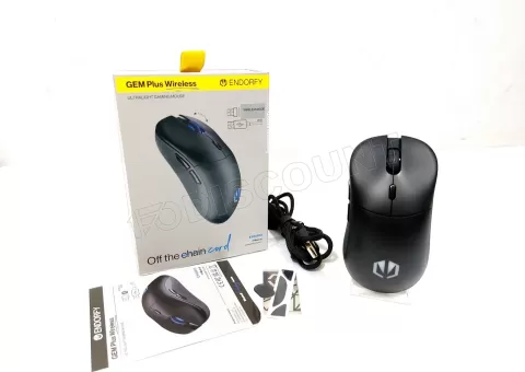 Photo de Souris sans fil Gamer Endorfy Gem Plus RGB (Noir)