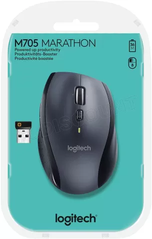 Photo de Souris sans fil Logitech M705 Marathon (Noir)