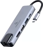 Photo de Station d'accueil portable USB-C 3.0 CableXpert 5-04 (Gris)