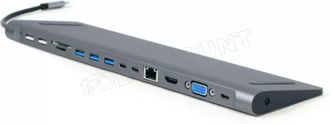 Photo de Station d'accueil USB-C 3.0 CableXpert 9-01 (Gris)