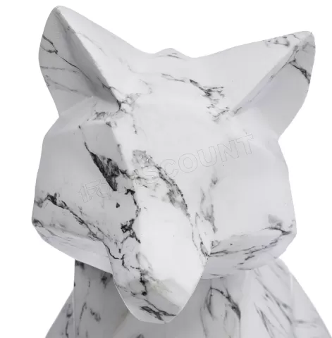 Photo de Statuette Renard origami 25cm en résine (Blanc)