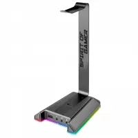 THE G-LAB Stand universel RGB Support pour casque gaming - 2 ports USB avec  Quadrimedia