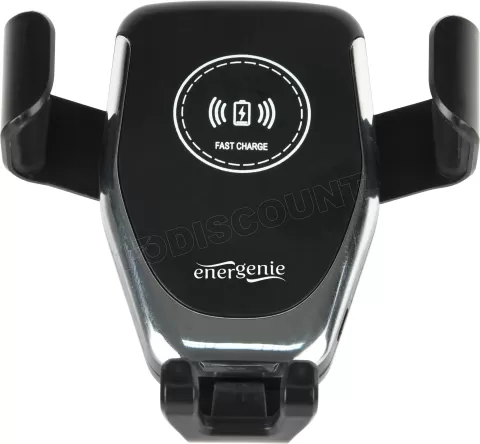 Photo de Support de téléphone pour voiture EnerGenie avec chargeur induction 10W sur grille d'aération