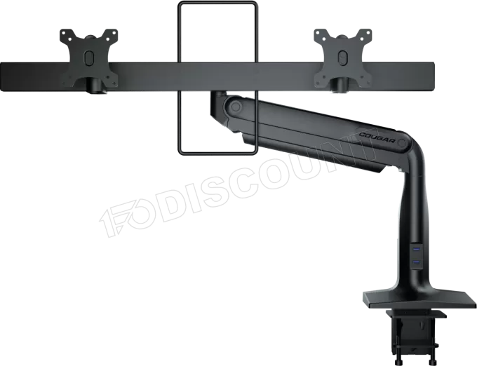 Support double-écran à fixer Cougar Duo35 35" (10kg max) (Noir)