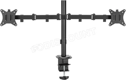 Photo de Support double-écran à fixer Maclean MC-754N 17"-32" (9kg max) (Noir)