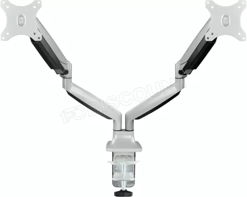 Photo de Support double-écran à fixer Tooq DB3132TNR 13"-32" (9kg max) (Argent)