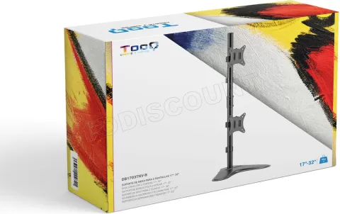 Photo de Support double-écran à poser Tooq DB1703TNV 17"-32 (9kg max) (Noir)