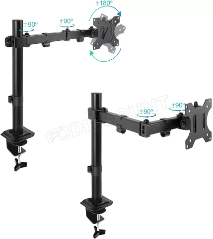 Photo de Support écran à fixer Tooq DB1801TN 17"-32" (8kg max) (Noir)