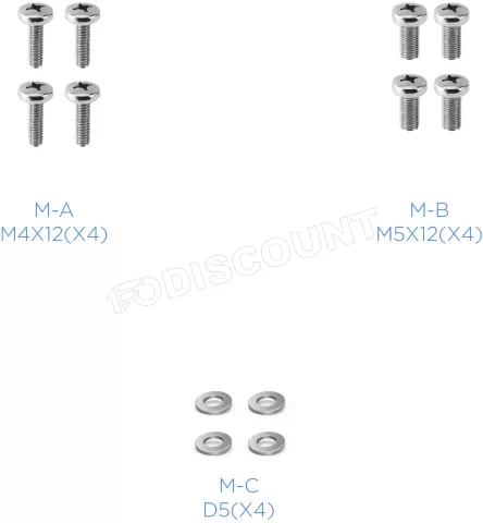 Photo de Support écran à fixer Tooq DB4032TNR 17"-32" (9kg max) (Blanc)