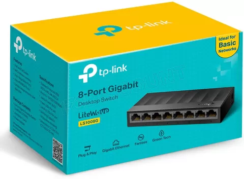 Photo de Switch réseau ethernet Gigabit TP-Link LiteWave LS1008G - 8 ports