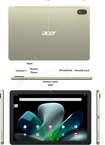 Photo de Tablette Acer Iconia Tab M10 11-K6SH 10,1" 4-128Go (Or)