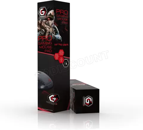 Photo de Tapis de souris Gamer Gembird GamePro - Taille M (Noir/Rouge)