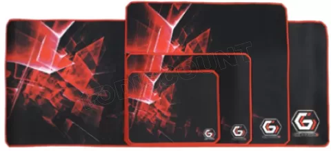 Photo de Tapis de souris Gamer Gembird GamePro - Taille M (Noir/Rouge)