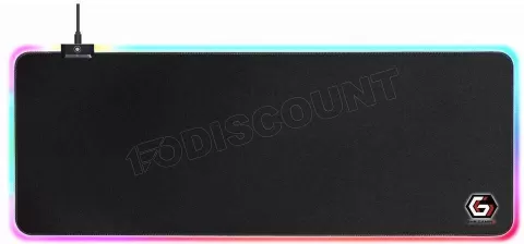 Photo de Tapis de souris Gamer Gembird RGB - Taille L (Noir)