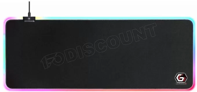 Tapis de souris Gamer Gembird RGB - Taille L (Noir)