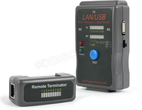 Photo de Testeur de Câbles CableXpert RJ45, USB