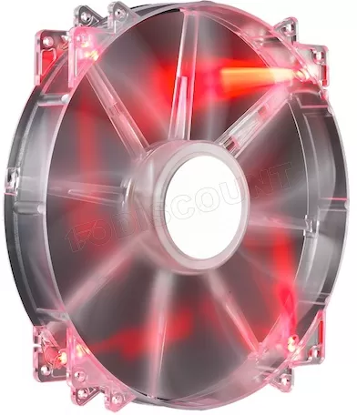 Ventilateur Cooler Master Megaflow 200 LED Rouge 200 mm (20 cm) à
