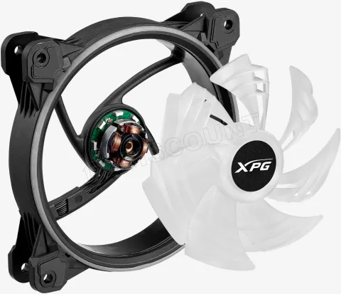 Photo de Ventilateur de boitier Adata XPG Hurricane RGB - 12cm (Noir)