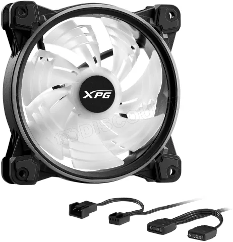 Photo de Ventilateur de boitier Adata XPG Hurricane RGB - 12cm (Noir)