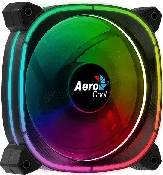 Ventilateur de boitier AeroCool Astro 12 RGB 12cm (Noir)