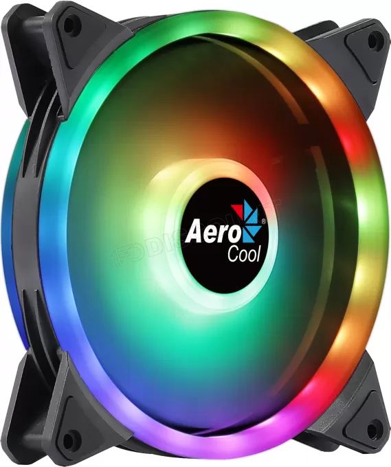 Ventilateur de boitier Aerocool Duo 14 RGB 14cm (Noir)