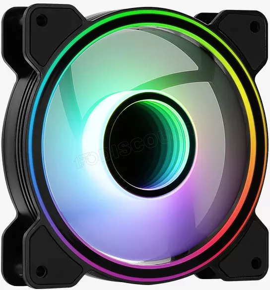 Ventilateur de boitier Aerocool Mirage RGB 12cm (Noir)