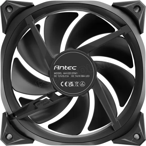 Photo de Ventilateur de boitier Antec Fusion V2 RGB - 12cm (Noir)