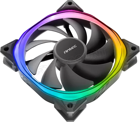 Photo de Ventilateur de boitier Antec Fusion V2 RGB - 12cm (Noir)