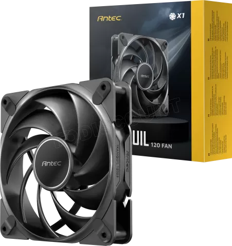 Photo de Ventilateur de boitier Antec Tranquil - 12cm (Noir)