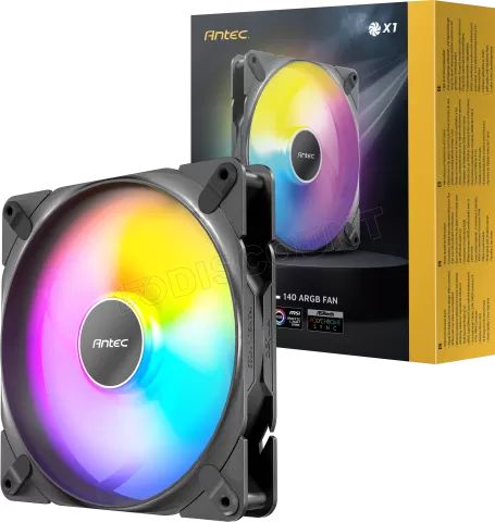 Photo de Ventilateur de boitier Antec Tranquil RGB - 14cm (Noir)