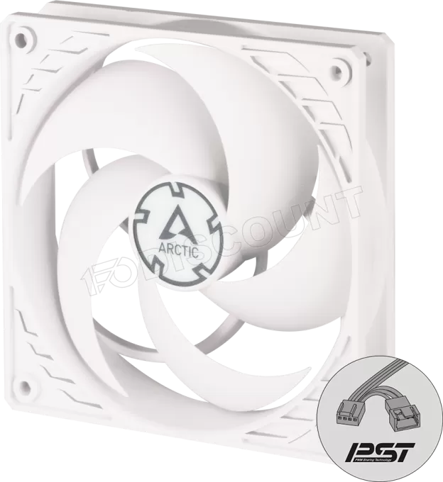 Ventilateur de boitier Arctic P12 PST - 12cm (Blanc)