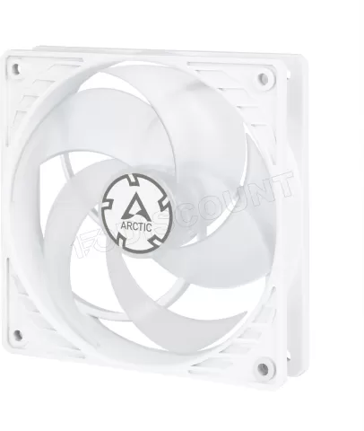 Photo de Ventilateur de boitier Arctic P12 PWM PST 12cm (Blanc/Transparent)