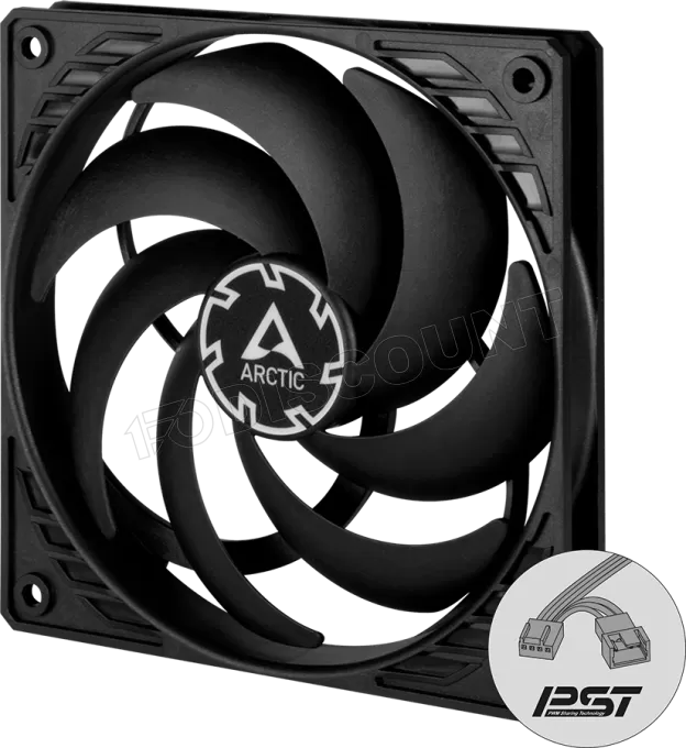 Ventilateur de boitier Arctic P12 Slim PST - 12cm (Noir)