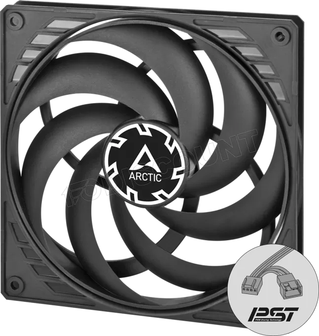 Ventilateur de boitier Arctic P14 Slim PST - 14cm (Noir)