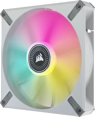 Photo de Ventilateur de boitier Corsair ML140 Elite Premium RGB 14cm (Blanc)