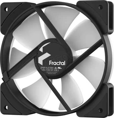 Photo de Ventilateur de boitier Fractal Design Prisma AL RGB - 12cm (Noir)