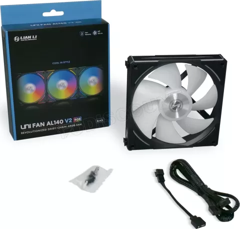Ventilateur LIAN-LI – UNI FAN SL140 RGB PWM 140mm – Blanc - PC GAMER MAROC