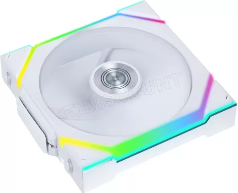 Photo de Ventilateur de boitier Lian Li Uni Fan SL Wireless Reverse RGB - 12cm (Blanc)