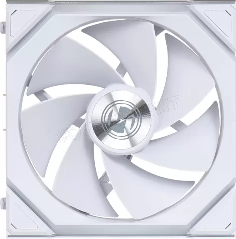 Photo de Ventilateur de boitier Lian Li Uni Fan SL Wireless Reverse RGB - 12cm (Blanc)