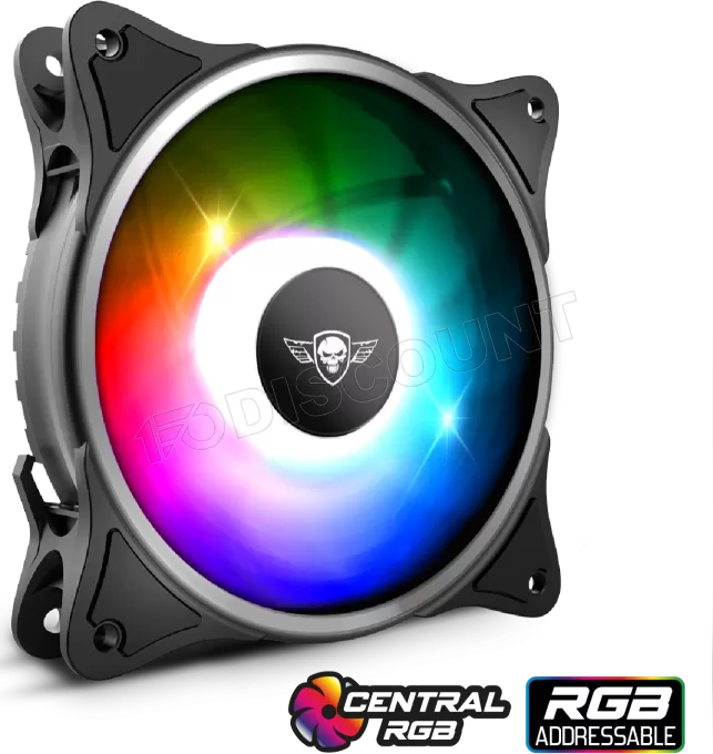 Ventilateur de boitier Spirit of Gamer AirForce Central RGB - 12cm (Noir)