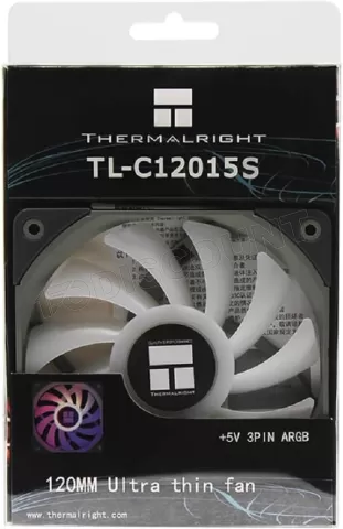 Photo de Ventilateur de boitier Thermalright TL-C12015S RGB - 12cm (Noir)