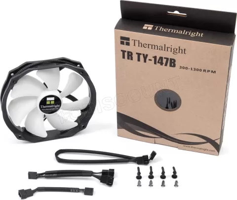 Photo de Ventilateur de boitier Thermalright TY-147B - 14cm (Noir)